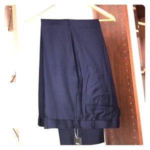 Navy Wool Dress Slacks